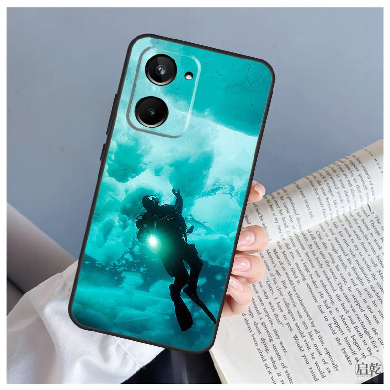 Scuba Diving For Realme GT7 Pro GT6 C67 C65 C63 C61 C55 C53 C51 C35 C71 C75 11 12 13 14 15 Pro Plus Case