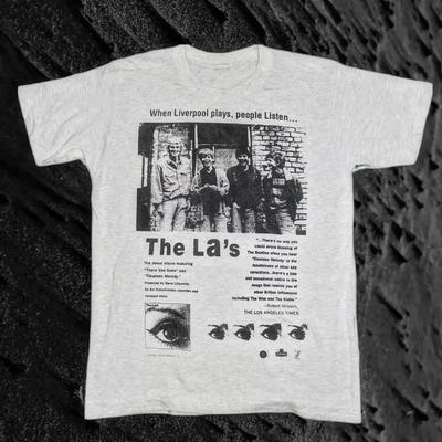 The La's Band 1990 Album People Listen Ash Color T Shirt Size S-5XL Unisex T-Shirt