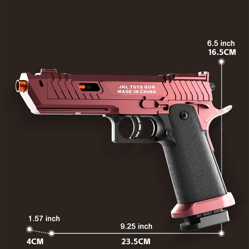 Pistol Shell Throwing Continuous Firing Blowback Soft Bullet Gun Empty Hanging Birthday Gift