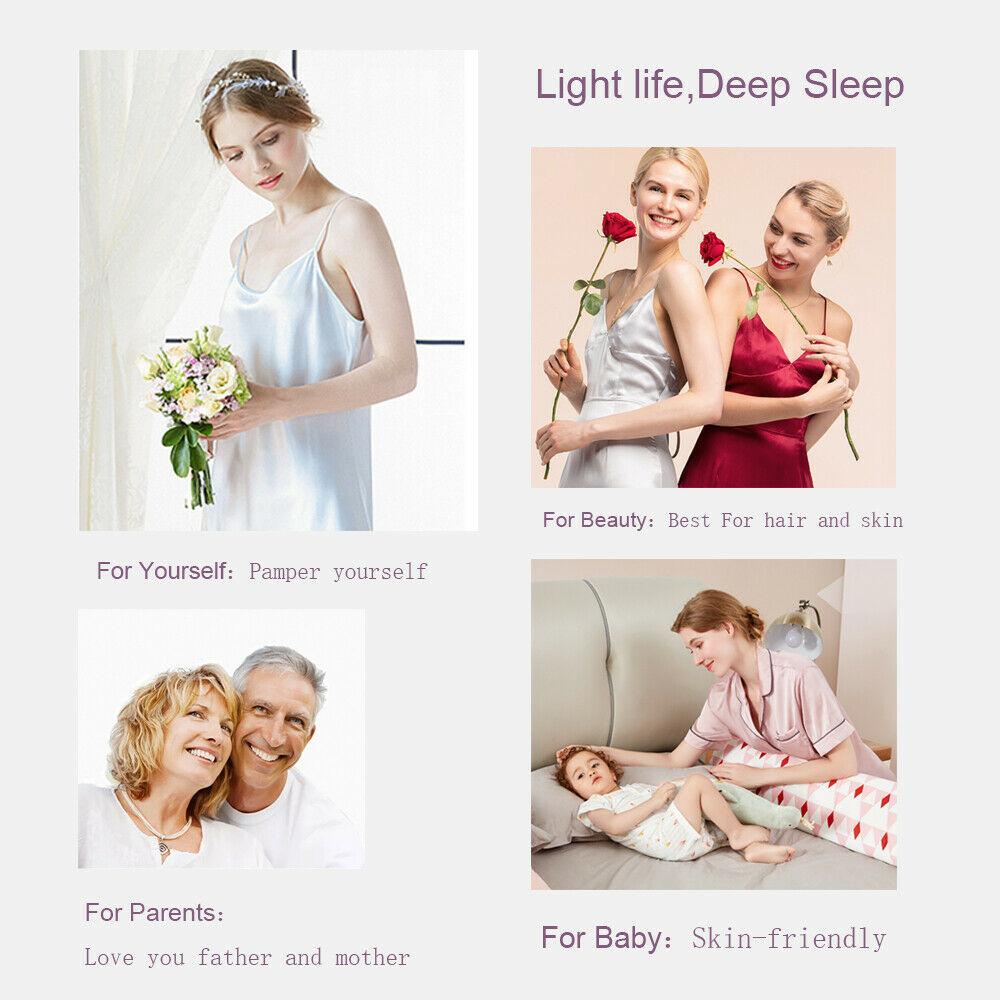 Soft 48cm*74cm PillowCase Skin-friendly For Bed Luxury 100% Mulberry Silk Protect Hair Skin Pillowcase Pillow Cases Cover Momme Anti-wrinkle  Handmade