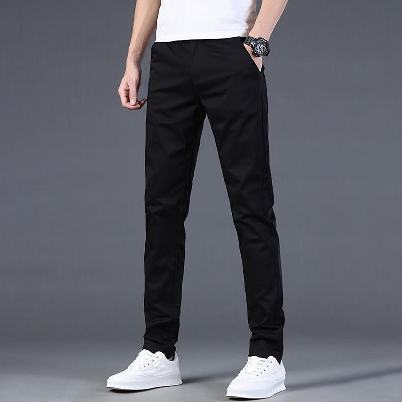 PLAYBOY Men's Slim Fit Tapered Stretch Casual Pants