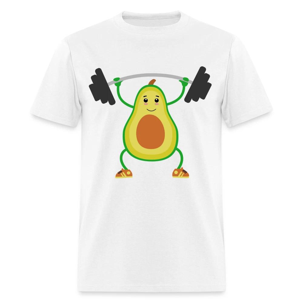 Avocado lifting weights shirt Vegetarian T-Shirt size Barbells S-6XL M