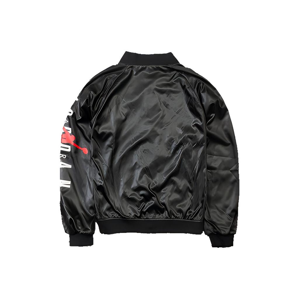Kurtka sportowa Air Jordan Jumpman Varsity Odzież wierzchnia Męska Odzież wierzchnia Czarna AO0445-010
