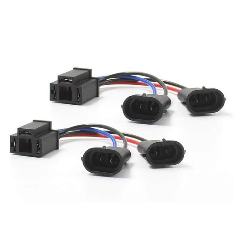 Y-Splitter H9/H11 To H4 Conversion Wire Harness Adapters For Harley Davidson
