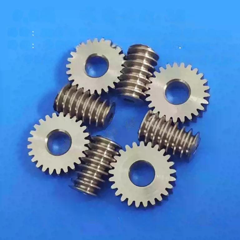 Micro Worm Gear and Worm Wheel Set, Ratio 1:25, Module 0.5 Worm Bore 5mm for RC Models and Precision Machinery
