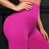 Peach Seamless Butt-Lifting High Waist Yoga Pants - Breathable, Tight Fit Sports Leggings.