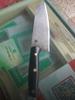 7.5 Inch Santoku Knife Handmade Forged Damascus Steel Blade Ebony Handle Chef Slicing Vegetables Cleaver Meat Kitchen Knives
