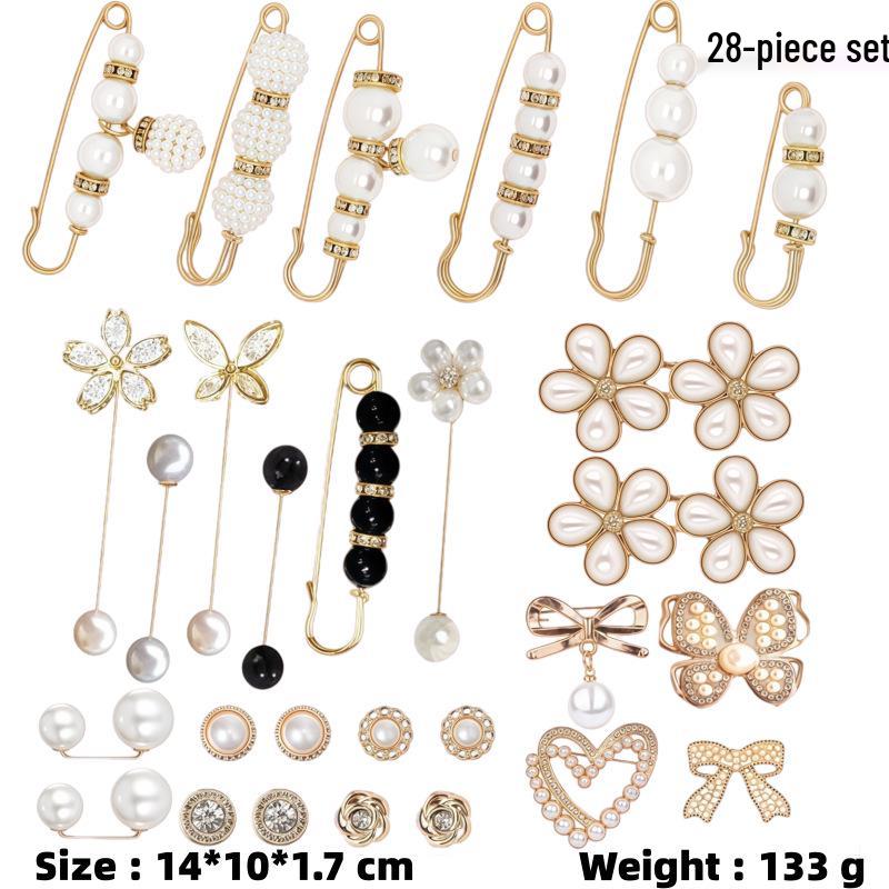 Gold Socks Charm Brooch: Shiny Jewelry Pin and Safety Pin for Sock Accessories