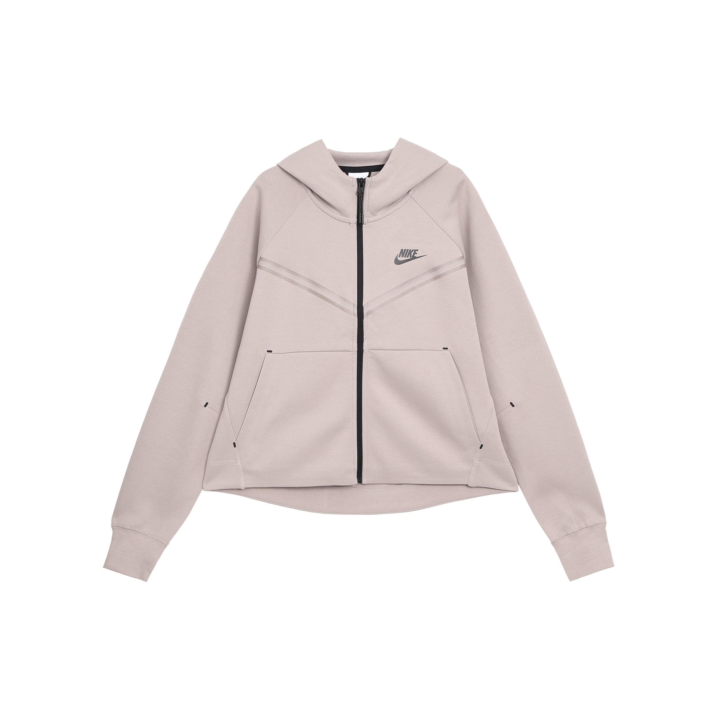 (WMNS) Nike Sportswear Tech Fleece Windrunner Jacket  Light Grey Brown  Women s CW4299-272 M