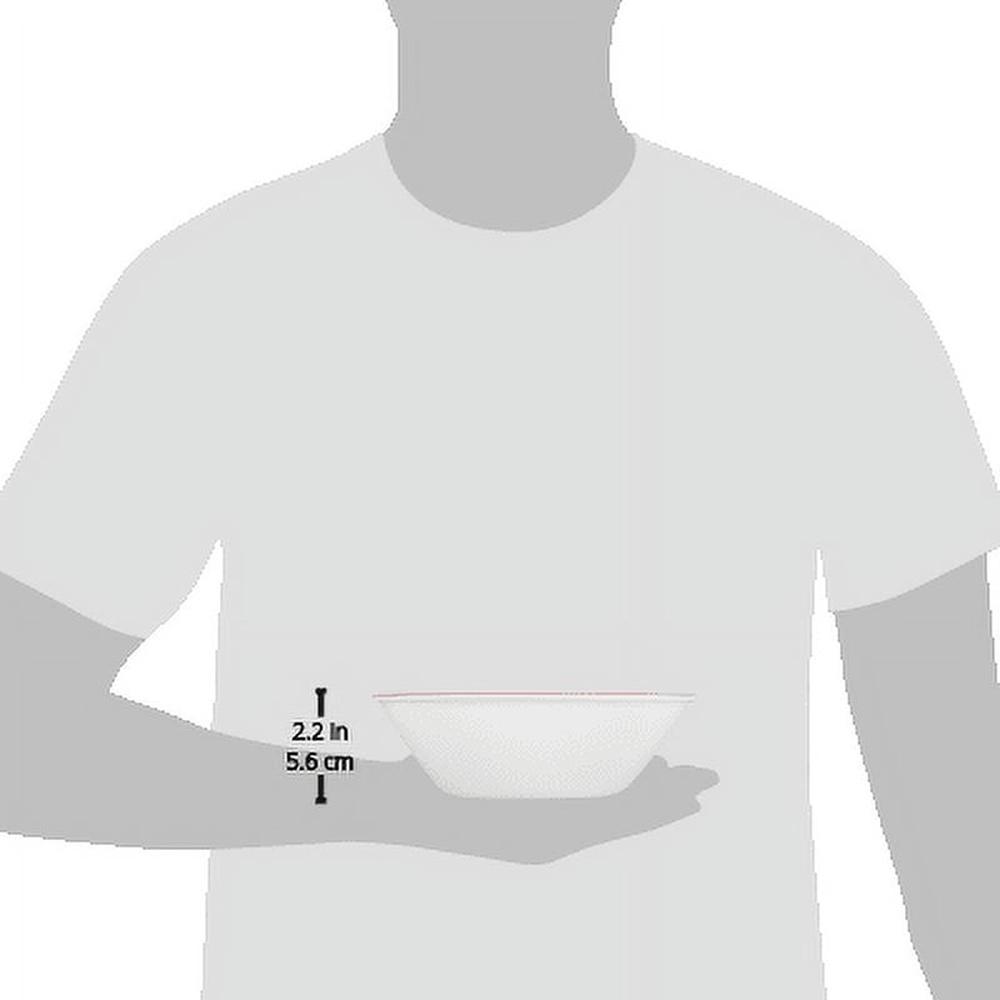 Square Splendor 22oz Microwave Dishwasher Safe Soup Cereal Bowl Ultra Hygienic Non-Porous Easy Clean Durable Glass Dinnerware