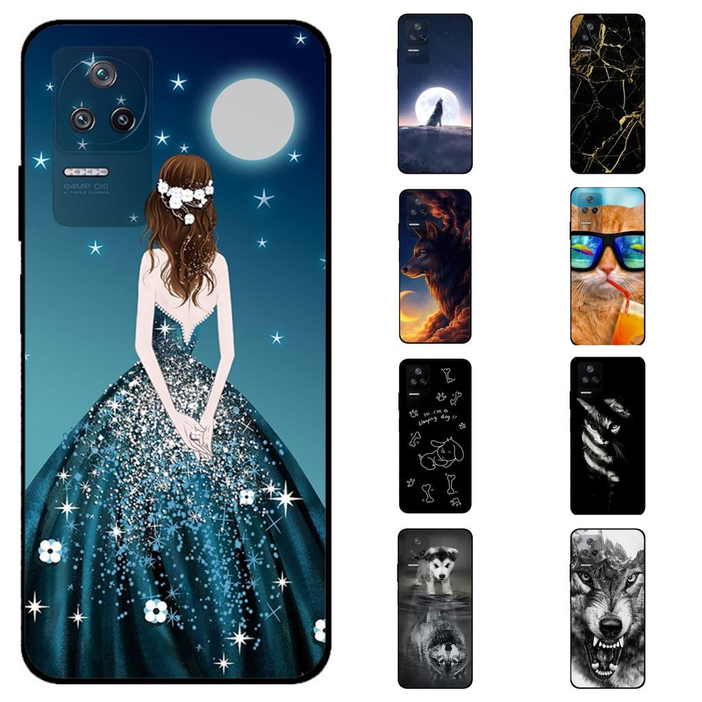 Cover for Xiaomi Poco F4 5G Case Black Soft Silicone TPU Phone Covers for Xiaomi Poco F4 Case 2022 Funda Bumper PocoF4 F 4 Coque