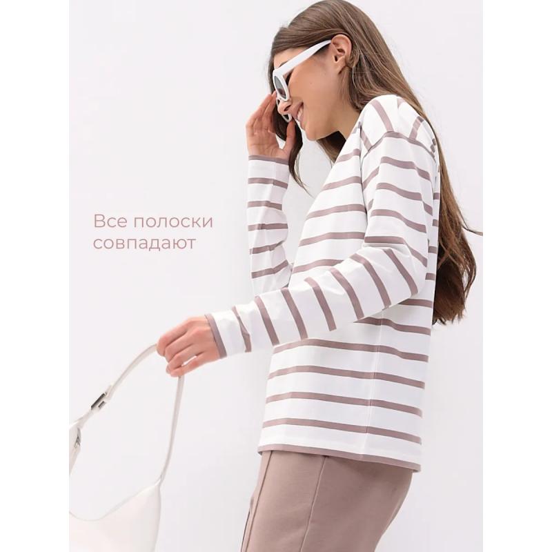 T-shirt da donna a maniche lunghe minimalista, tessuto morbido di alta qualità, silhouette ampia e squadrata per il comfort di tutto il giorno