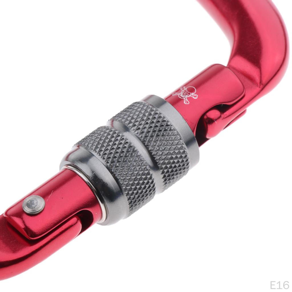 28KN Screw Locking Carabiner Climbing Equipment