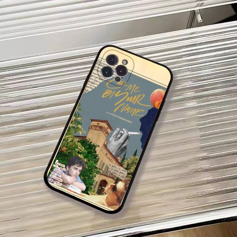 C-Call Me by Your N-Name Phone Case For iPhone 17, 16,15,14,13,12,11 Plus,Pro Max, Others Soft Black Cover