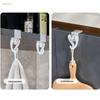 Wall-Mounted Kitchen Trash Bag Holder Hook for Cabinet Doors