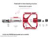 PROMEND M86 Aluminum Alloy Three-Bearing Bicycle Pedals for Mountain and Road Bikes