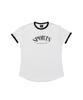 PHERMENON Muscle Fit Ringer Short Sleeve T-Shirt - White