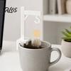 Einzigartiger Tisch-Display-Teebeutelhalter, Kreative Kranichform, Dekorativer 3D-Druck-Aufbewahrungsclip, Künstlerische Figur, Langlebige PLA-Infusorklemme,
