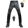 Pantalons de Moto VOLERO Imperméables Coupe-vent Cuir Stretch pour la Conduite