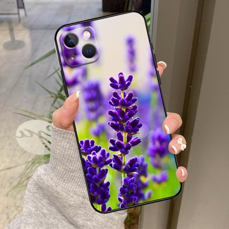 

Lavender Purple Flowers Case For iPhone 17 Pro Max 15 14 13 12 11 16 Pro Max Plus 12 13 Mini 16e 17 Air Back Cover iPhone 11