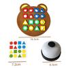 DIY Kid 3D Geometric Shape Color Matching Toy Montessori Brain Games for Children Sensory Parent-Child Interactive Game Boy Girl