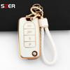 4 Buttons Tpu Car Key Case Cover Shell Fob Jeep Cherokee Renegade Grand For Dodge Ram Charger 1500 Challenger Chrysler 300C Jour