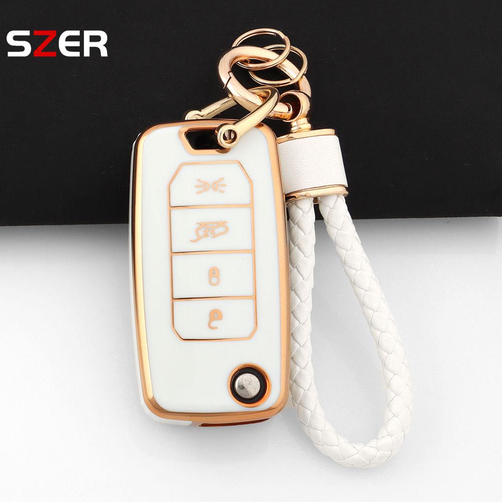 4 Buttons Tpu Car Key Case Cover Shell Fob Jeep Cherokee Renegade Grand For Dodge Ram Charger 1500 Challenger Chrysler 300C Jour