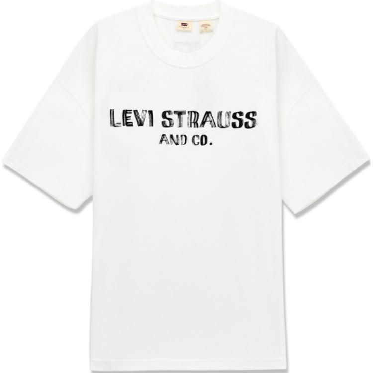 

Levis Удобная футболка с коротким рукавом, круглым вырезом, простая, мужские топы, Белый 001AH-0001 L