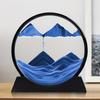 Moving Sand Art Picture With Stand Showpiece, Blue Color - 26.2 X 20.3 Cm