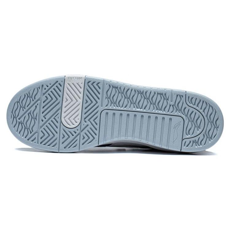 Li Ning Gos 2000 Thick Sole Height Increasing Cushioning Versatile Bread Shoes Low Top Skate Shoes Men Sneakers Gray Blue AEPSA55-2