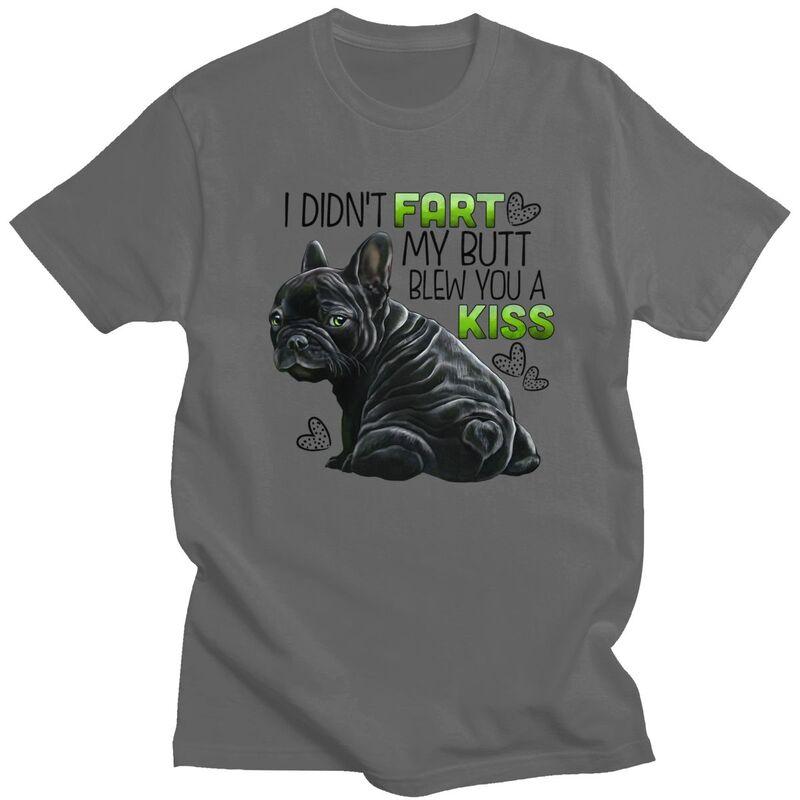Custom Classic Black Frenchie French Bulldog T Shirts Unisex T-shirt Casual Tee 100% Cotton Oversized Tshirts Merch