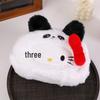 Astuccio Portapenne Peluche Gattino Stile Giapponese - Carino, Grande Capacità, Borsa per Cancelleria Cartone Animato
