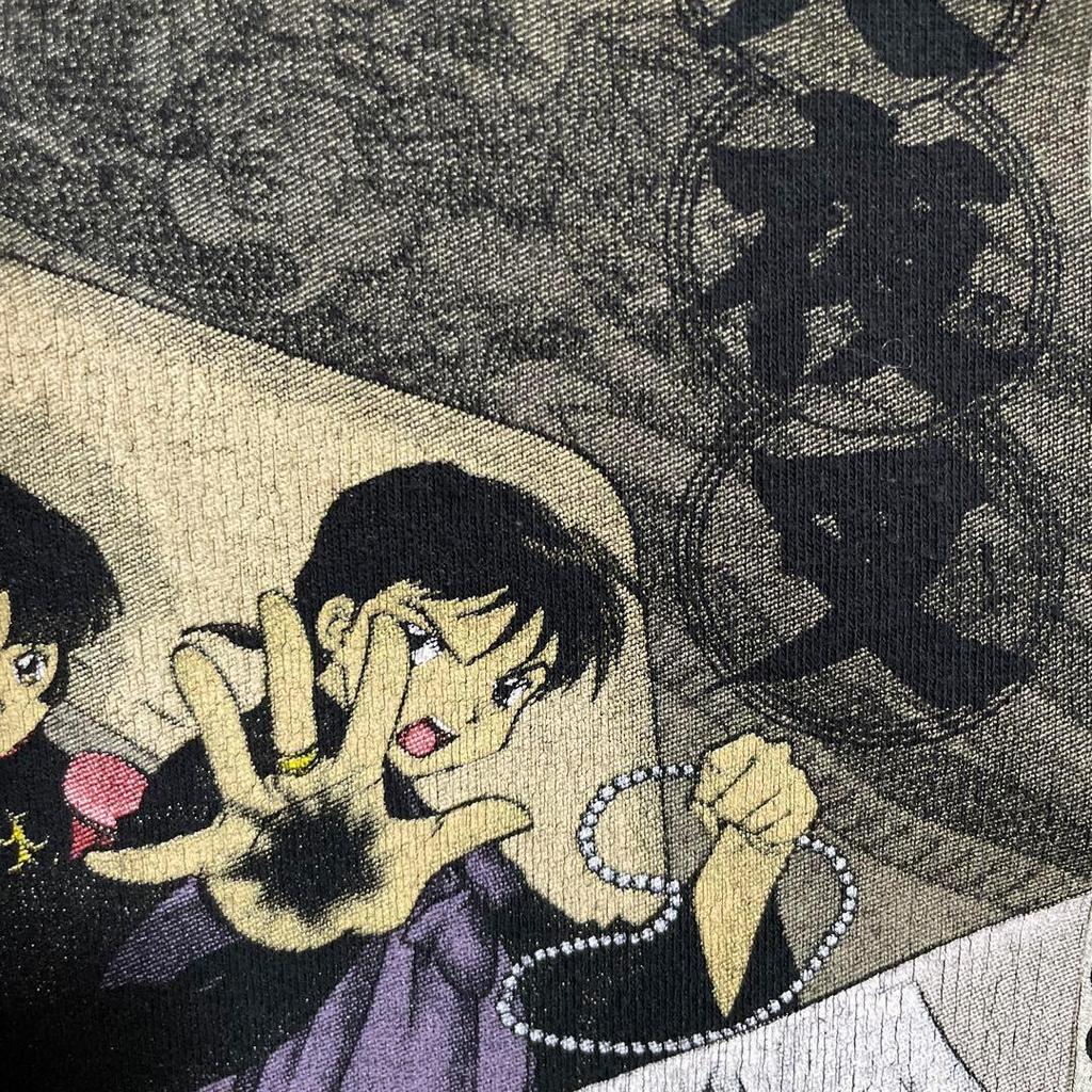 [USED] Vintage 2000s Inuyasha Aimyon-worn Short-sleeved Shirt In Black (Anime)