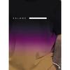 Summer Color Printed Fashionable Loose Sportswear Men's Plus Size Short Sleeved Daily Comfortable Two-piece Sport Wear