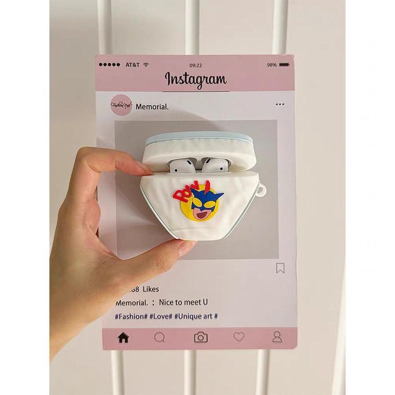 

Boxers Apple Bluetooth Earphone Case for Airpodspro3 Creative High Sense Airpods4 Generation Niche Non-Collision Second Generation Silicone Soft Case Apple AirPods Pro/Pro2 Dynamic Superman Briefs