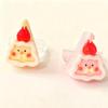 Cute Santa Claus Christmas Cream Cake Ring - Cartoon Acrylic Food Play