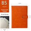 B5 Leather Business Notebook with Detachable Sleeve and Replaceable Core