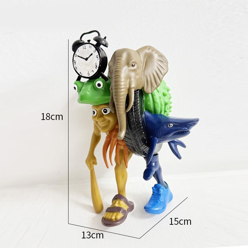 Italian Brainrot Al Pvc Mythical Creatures Figure Set With Collectible Design For Fantasy Enthusiasts