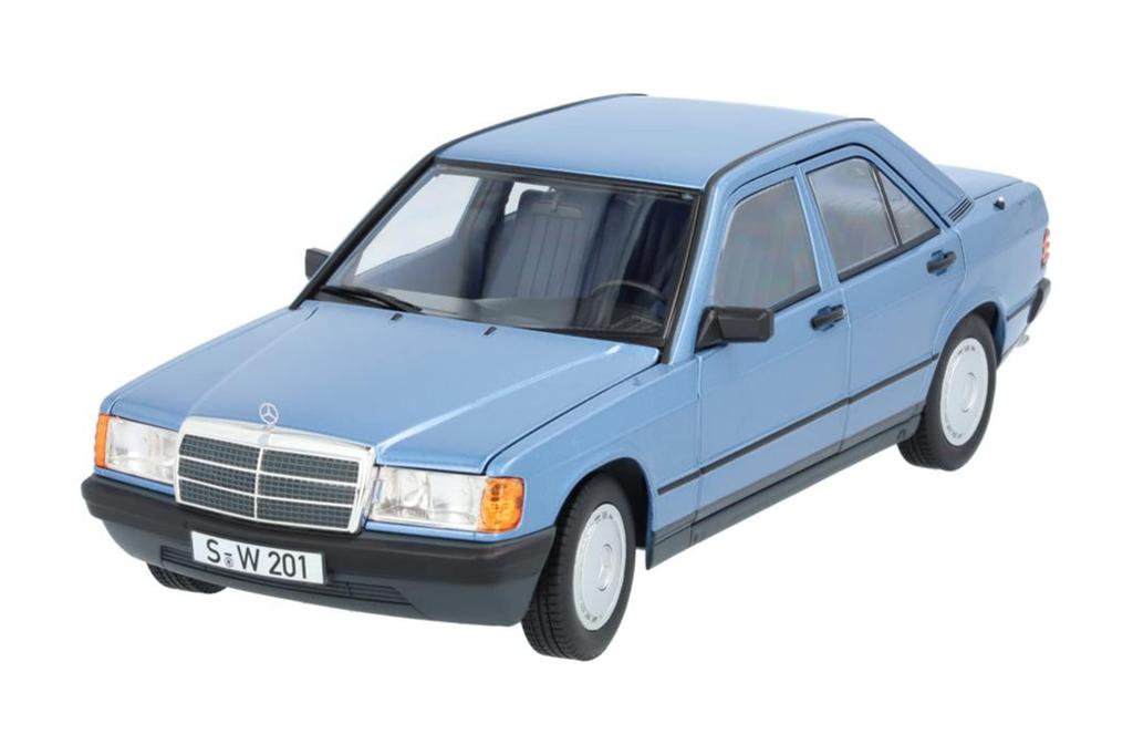Genuine 190 E Scale Diamond Blue [Mercedes-Benz Collection] (W201) (1982-1988) 1/18