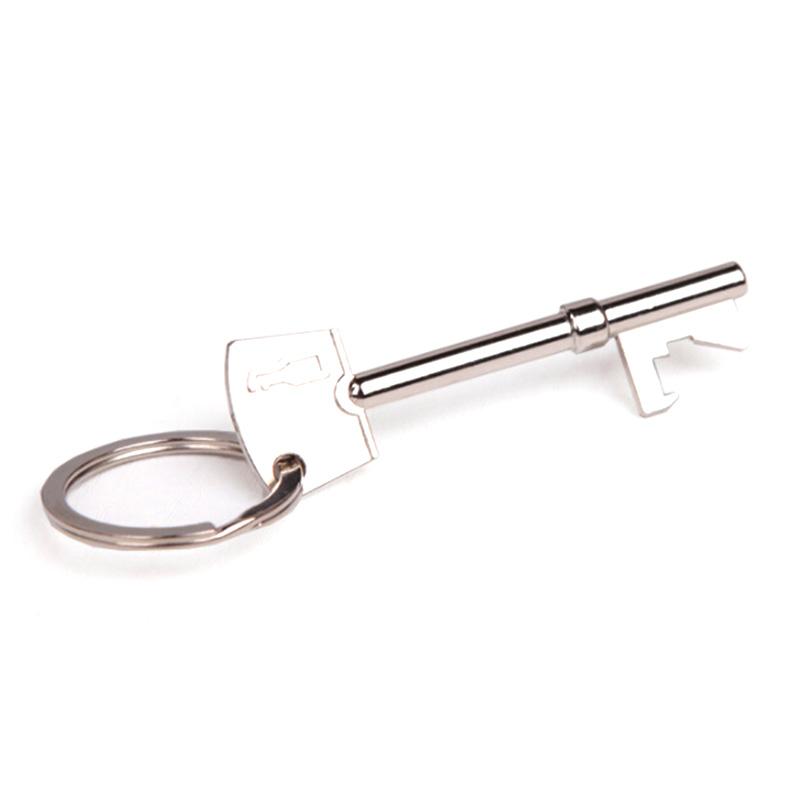 Portable Key Shape Bottle Opener Keyring Keychain Metal Beer Opener Party Tool