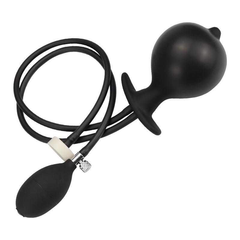Inflatable Anal Plug and Cleaner with Beads - Adult Sex Toy.