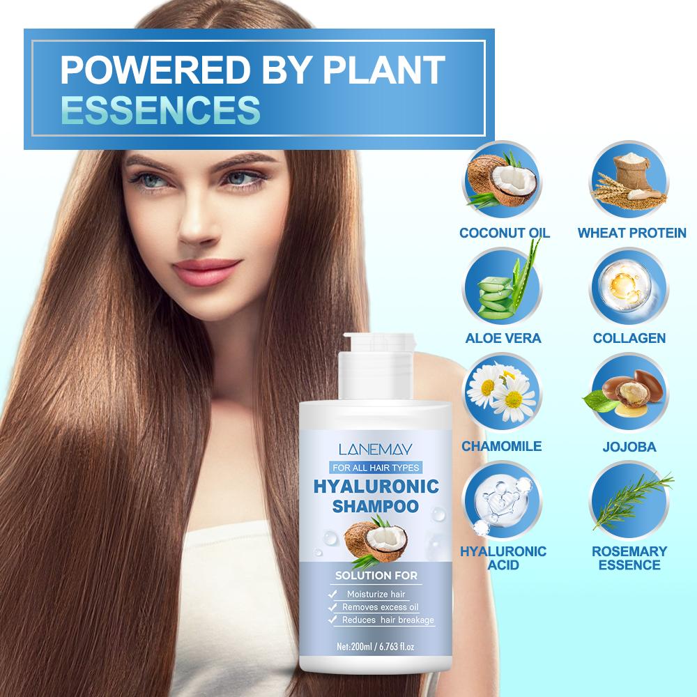 Hyaluronic Shampoo - Moisturize Hair and Clean Excess Oil, Reduce the Appearance of Hair Breakage - Suitable for All Hair Types