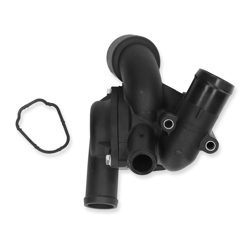 Engine Thermostat Set ABS Engine Parts with Gasket 95510611100 Replacement for CAYENNE 3.2 V6 2004‑2006