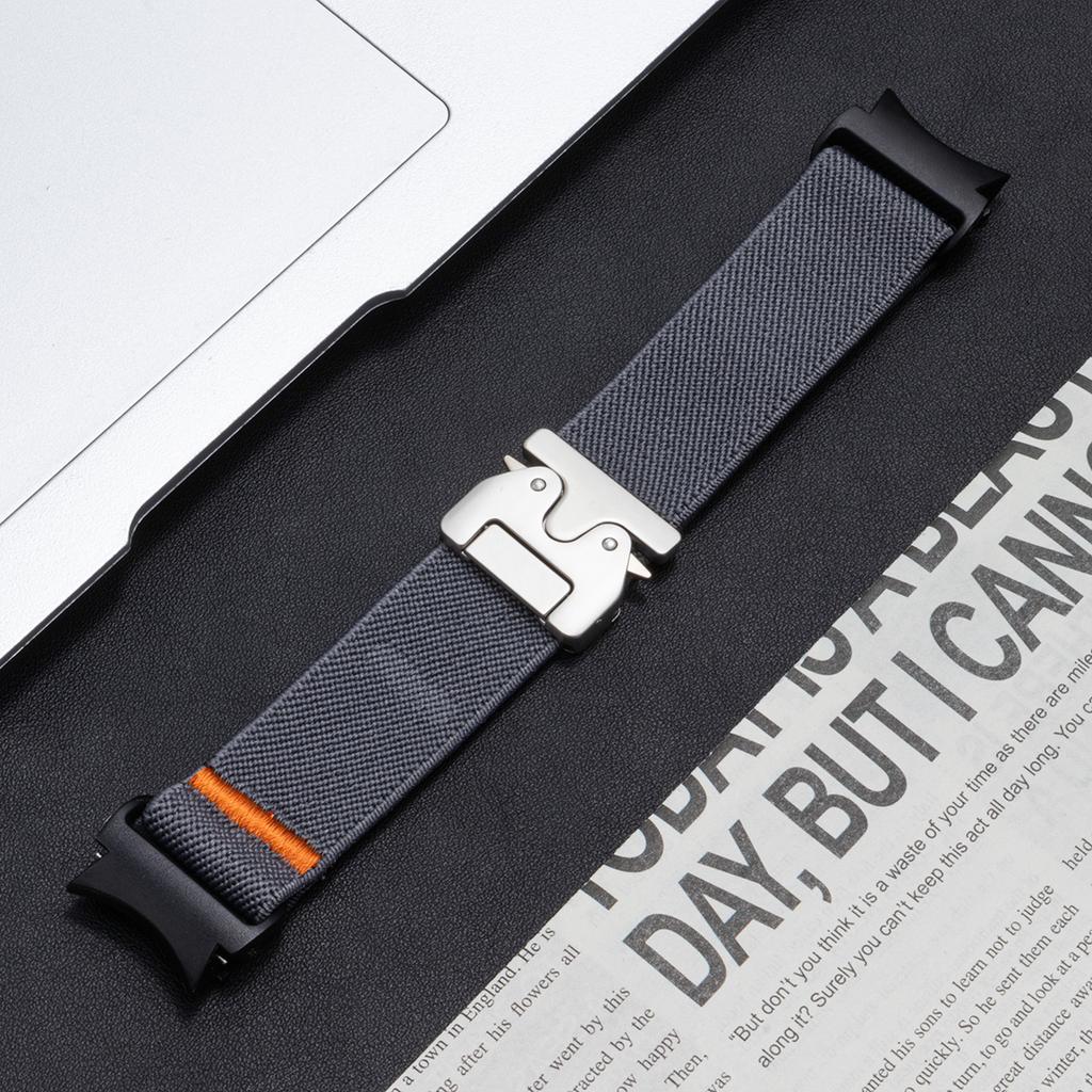 Elastic Nylon Band for Samsung Galaxy Watch 7 6 5 4 40mm 44mm/5 Pro 45mm Parachute Buckle Bracelet Galaxy Watch 6 4Classic Strap