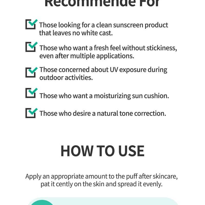 esfolio - 3HA Clear Soothing Sun Cushion - 2 Colors