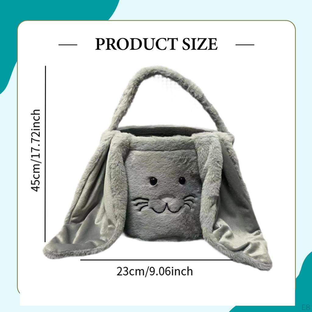 Easter Basket Decorative Easy To Carry with Handle Storage Organizer for Outdoor Birthday Party
