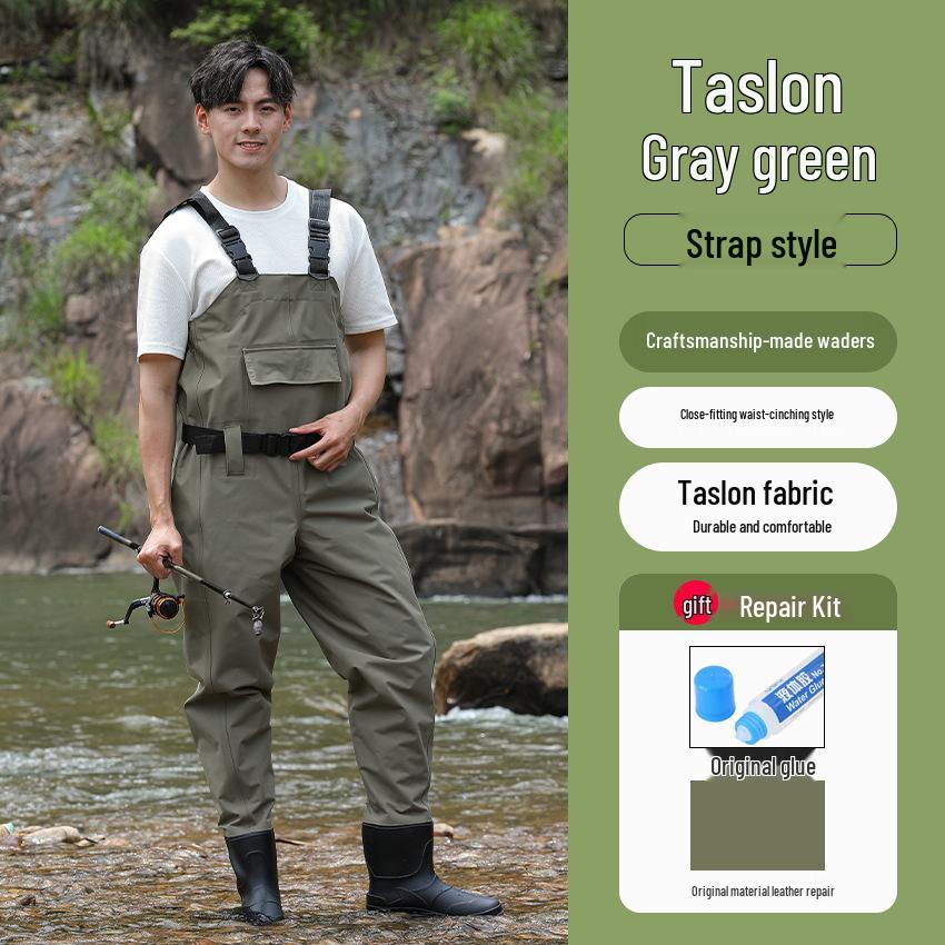Ultra-light Waterproof Cationic Taslon Strap Fishing Waders - Wear-resistant Outdoor Sea-fishing Gear