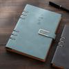 200 Pages Loose Leaf Notebook 100 Sheets Retro Notebook Journal PU Hardcover Notebook  Student