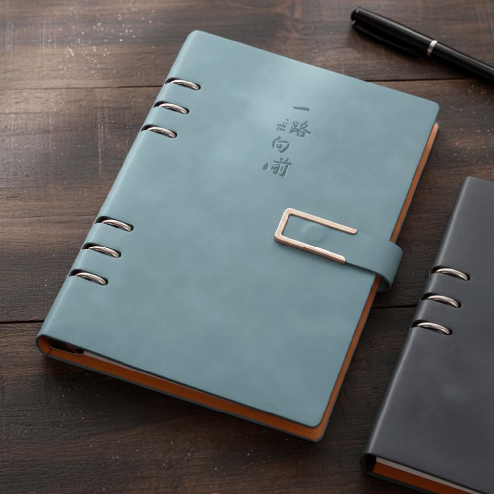 200 Pages Loose Leaf Notebook 100 Sheets Retro Notebook Journal PU Hardcover Notebook  Student