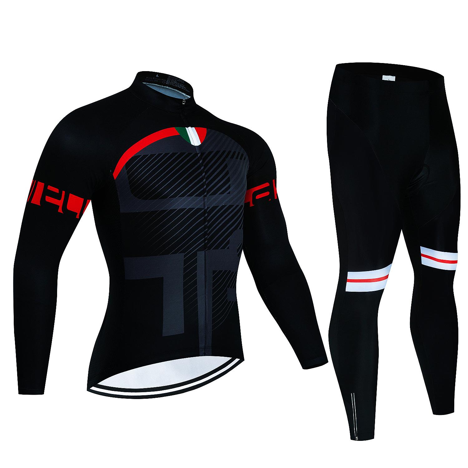 

Autumn Men Bike Tops Spring Long Sleeve Clothing Ciclismo MTB Bicycle Clothes Outdoor Cycling Set 2026 Autumn Breathable Cycling Suit Set Asian size-S